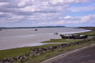 Parktaki nehrin güzel manzarası