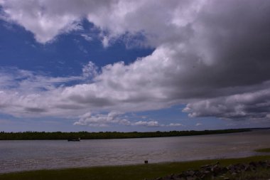 Güzel göl manzarası