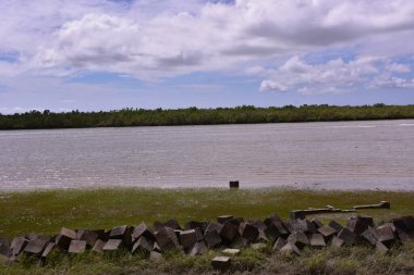 Yeni yılın adasının plajı.