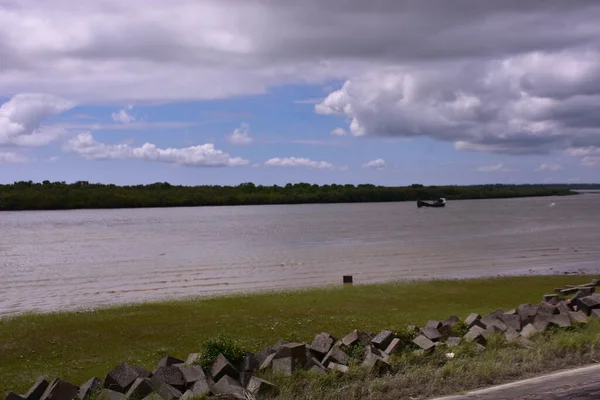 Parktaki nehir manzarası