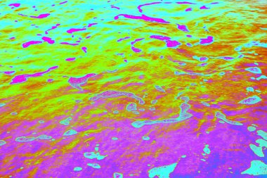 Yumuşak Soyut Renk Geçişleriyle Neon Gradyan Yüzeyi