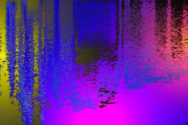 Soyut renkli su yansıması, canlı neon eğimleri ve dokulu dalgalanma desenleri. Modern tasarım, dijital sanat, yaratıcı markalaşma, posterler, duvar kağıtları ve çağdaş görsel projeler için uygun sanatsal arkaplan.