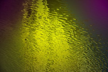 Gökkuşağı arka plan ile su damlaları