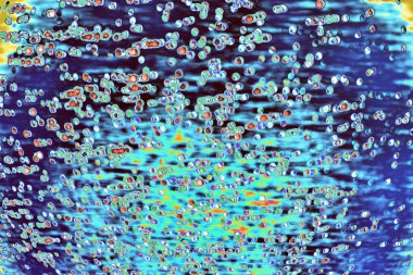 Kabarcıkların soyut renkli arkaplanı