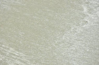 Inani Sahili, Ukhia, Coxs Bazar, Bangladeş 'te doğal kum dalgalanma desenleri. Yumuşak ışık akış çizgilerini ve rüzgar ve su tarafından şekillendirilen organik dokuları vurgular, arka plan ve tasarım için sakin bir kıyı soyut ideal yaratır.