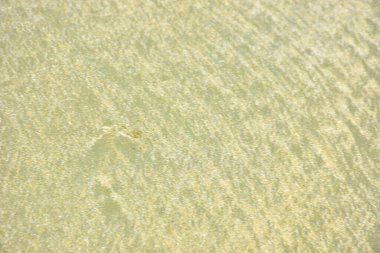 İnani Sahili, Cox 's Bazar' da doğal desenli altın deniz kumunun detaylı dokusu. Yüksek kaliteli kıyı toprağı yüzeyi doğa geçmişi ve çevre kavramları için idealdir..