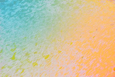 Boyalı deseni ve yumuşak tahıl detayı olan soyut renkli bir arkaplan. Modern tasarım, markalaşma, posterler, dijital sanat, duvar kağıtları, sunumlar ve yaratıcı görsel kullanım için uygun çok renkli arkaplan.