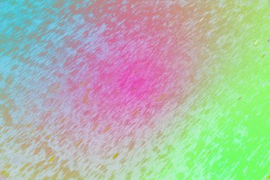 Boyalı deseni ve yumuşak tahıl detayı olan soyut renkli bir arkaplan. Modern tasarım, markalaşma, posterler, dijital sanat, duvar kağıtları, sunumlar ve yaratıcı görsel kullanım için uygun çok renkli arkaplan.