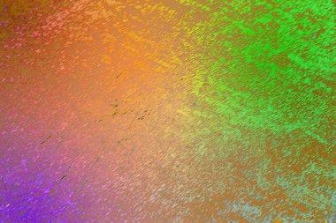 Boyalı deseni ve yumuşak tahıl detayı olan soyut renkli bir arkaplan. Modern tasarım, markalaşma, posterler, dijital sanat, duvar kağıtları, sunumlar ve yaratıcı görsel kullanım için uygun çok renkli arkaplan.