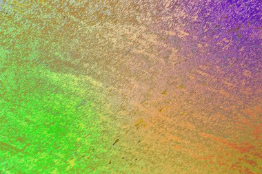 Boyalı deseni ve yumuşak tahıl detayı olan soyut renkli bir arkaplan. Modern tasarım, markalaşma, posterler, dijital sanat, duvar kağıtları, sunumlar ve yaratıcı görsel kullanım için uygun çok renkli arkaplan.