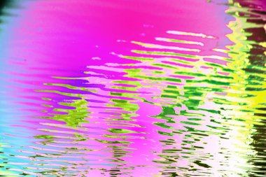 Soyut gökkuşağı renkli holografik arka plan. neon dalgası