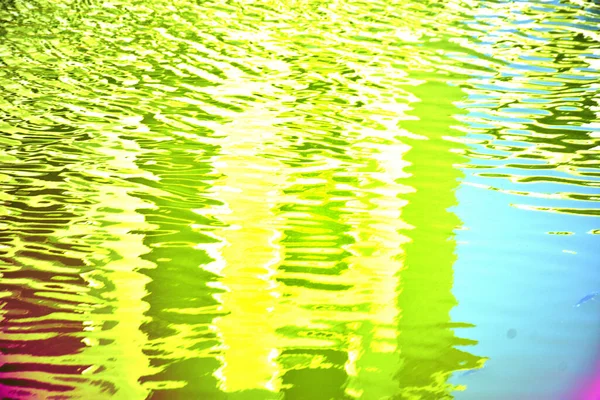 colorful rainbow in the water