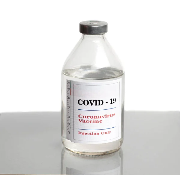 Коронавирусная Вакцина Вакцина Флаконы Лекарственными Препаратами Covid — стоковое фото
