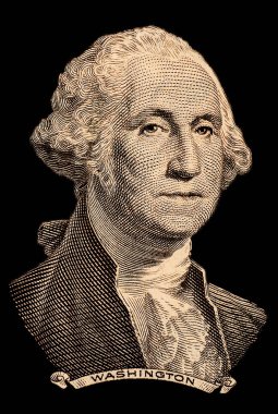 ABD 'nin ilk başkanı George Washington' ın portresi.