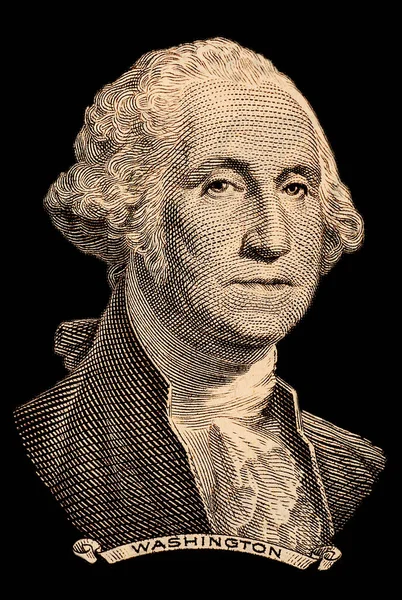 Retrato Primeiro Presidente Dos Eua George Washington — Fotografia de Stock