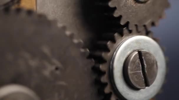 Engrenagens Máquina Ferramenta Laminação Jóias Durante Trabalho Joalheiro — Vídeo de Stock