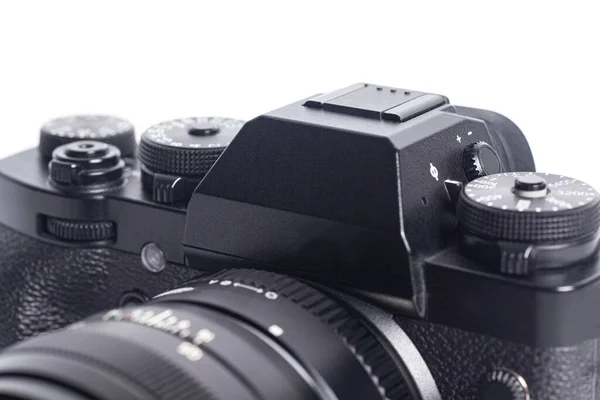 Bezlusterkowa Kamera Cyfrowa Odizolowana Białym Tle — Zdjęcie stockowe
