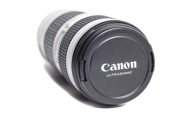 Moscow Russia April 2021 Canon 200Mm Camera Photo Lens Isolated — Stock Photo, Image