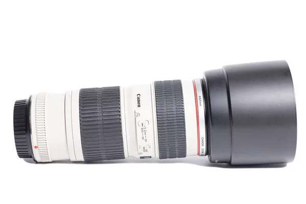 Moscow Russia April 2021 Canon 200Mm Camera Photo Lens Isolated — Stock Photo, Image