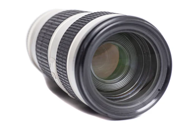 Camera Photo Lens White Background — Stock Photo, Image