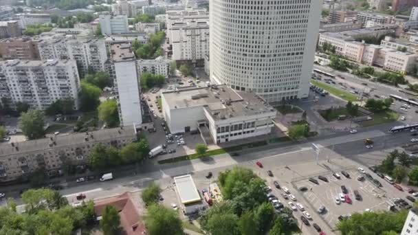 Vue Aérienne Ville Moscou Jour Ensoleillé — Video