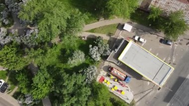 Bahar günü Moskova 'nın hava manzarası