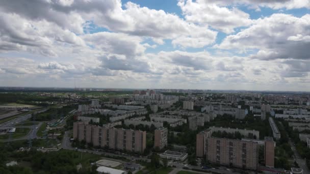 Vista Aérea Ciudad Moscú Primavera Day — Vídeo de stock