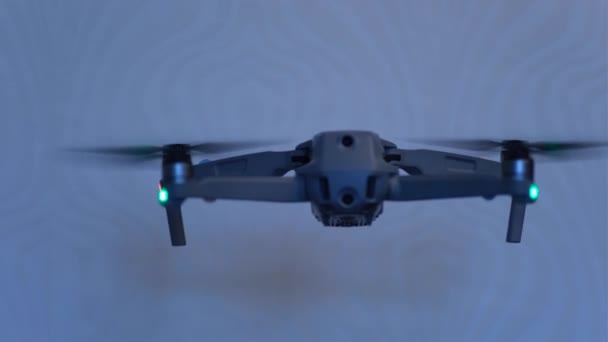 Moscow, Russia May 30,2021: DJI Mavic Air 2 drone aerial camera flying — Stock Video