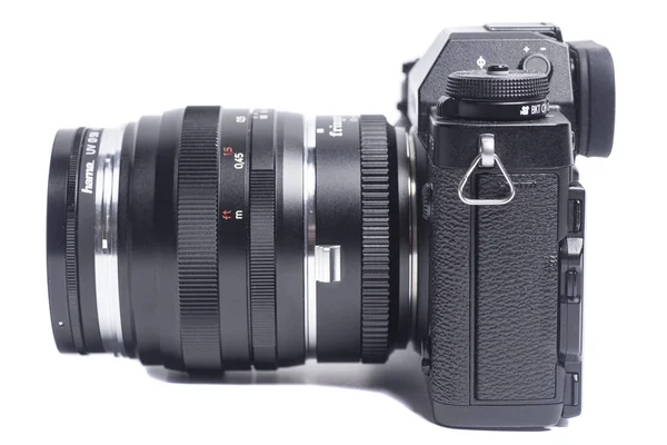 Moskou Rusland Juni 2021 Fujifilm Met Cameralens Carl Zeiss Fringer — Stockfoto