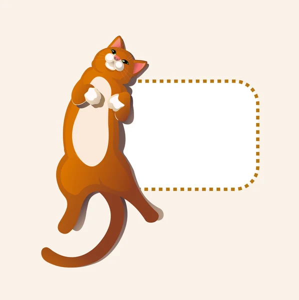 Yalancılık aşağı mutlu sevimli kedi