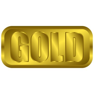 Shiny gold bullion bar reflecting light in a luxurious and elegant environment. EPS 10