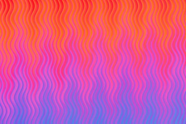 Dalgalı çizgileri olan renkli bir arkaplan görsel ve dinamik bir tasarım yaratır. Renkler arasındaki pürüzsüz geçişler genel etkiye derinlik ve hareket ekler.