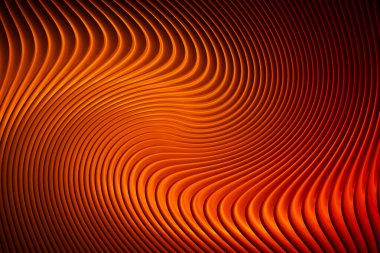 Çarpıcı soyut bir arka plan kıvrımlı turuncu çizgiler ve girdap şeklinde. Herhangi bir yaratıcı proje veya tasarıma dinamik ve modern bir dokunuş eklemek için ideal.