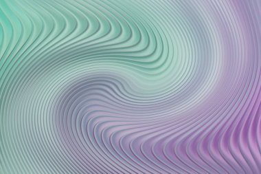 Düz dokuya sahip mavi ve mor çizgilerden oluşan soyut bir girdap. Bu tasarım, canlı renkler ve dinamik akışla modern ve sanatsal bir dokunuş sunar..