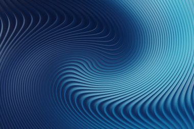 Mavinin tonlarında dalgalı çizgiler içeren büyüleyici soyut bir arka plan büyüleyici bir spiral desen oluşturuyor. Modern tasarımlar ve sanatsal projeler için ideal.