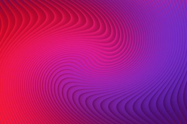 Kırmızı ve morun canlı tonlarında girdap çizgilerini içeren büyüleyici bir gradyan arka plan dinamik ve görsel olarak soyut bir tasarım unsuru oluşturuyor..