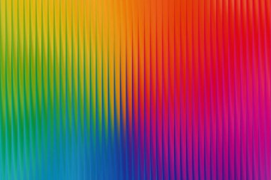 Pürüzsüz geçişleri ve dikey çizgileri olan canlı bir gökkuşağı gradyanı. Herhangi bir tasarım projesine veya sunum malzemesine renkli bir dokunuş eklemek için mükemmel.