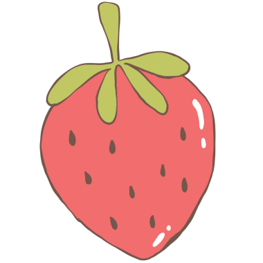 Çilek ikonu. Ağ için çilek vektör simgelerinin basit çizimi