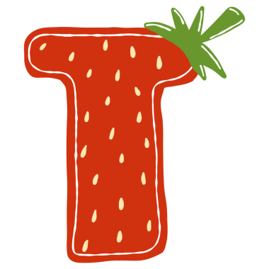 T harfi. Basit tasarım..