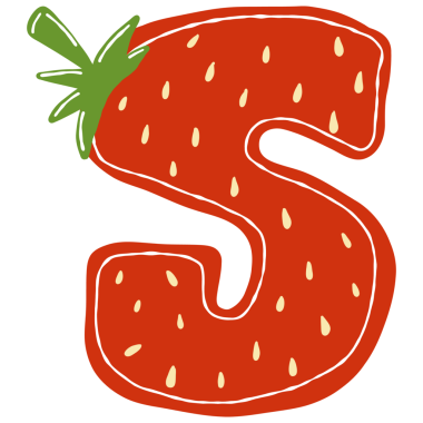 Çilekli. Web simgesi basit illüstrasyon