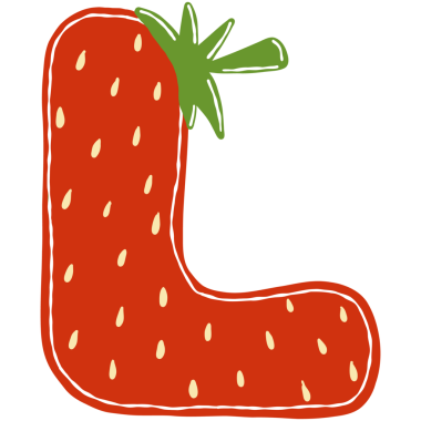 Beyaz arkaplandaki kırmızı ve beyaz çileğin vektör çizimi