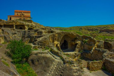 Georgia 'daki eski şehrin harabesi.