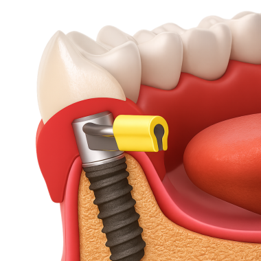 Sprey- on (implantla korunmuş) takma dişler