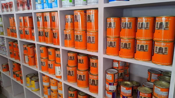 October 2020 Reengus Jaipur India Building Supermarket Paint Asian Paints — Stock Photo, Image