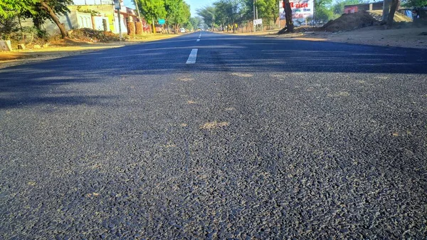 Efecto Corona Camino Vacío Durante Bloqueo Del Virus Corona Jaipur —  Fotos de Stock