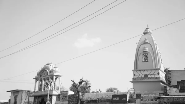 June 2021 Reengus Sikar India Black White Portrait Shot Hindu — Stock Photo, Image