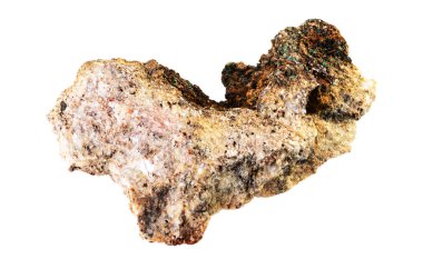 İlginç dokuları ve renkleri olan eşsiz bir kaya oluşumunun yakın çekimi