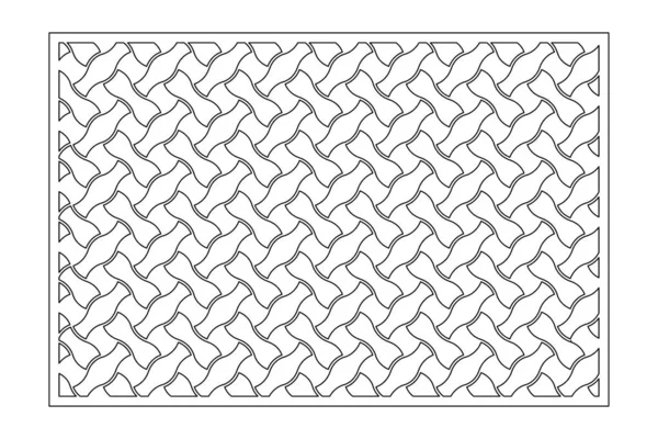 Tarjeta Decorativa Para Cortar Patrón Geométrico Lineal Tejido Celta Corte — Archivo Imágenes Vectoriales