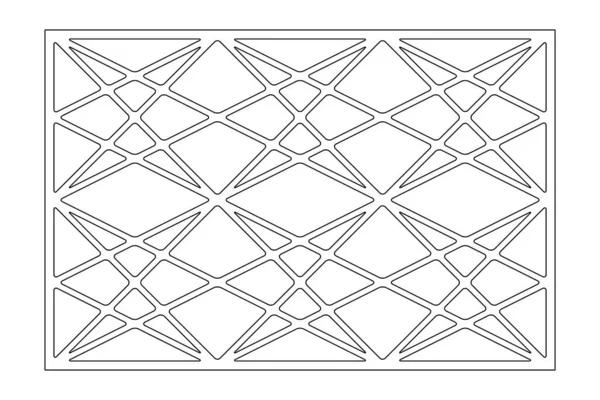 Kesim Için Dekoratif Kart Kelt Desenli Geometrik Mozaik Desen Lazer — Stok Vektör