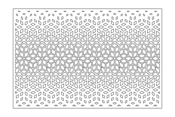 Cartão Decorativo Para Cortar Padrão Mosaico Árabe Artístico Recorrente Corte — Vetor de Stock